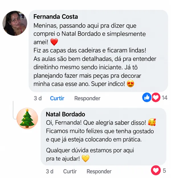 Comentário de cliente