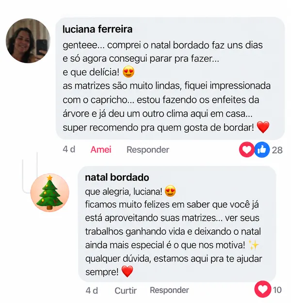 Comentário de cliente