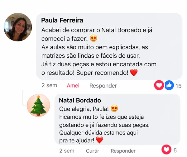 Comentário de cliente