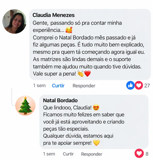 Comentário de cliente