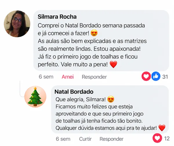 Comentário de cliente
