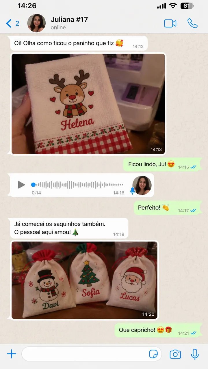 Print de WhatsApp de cliente