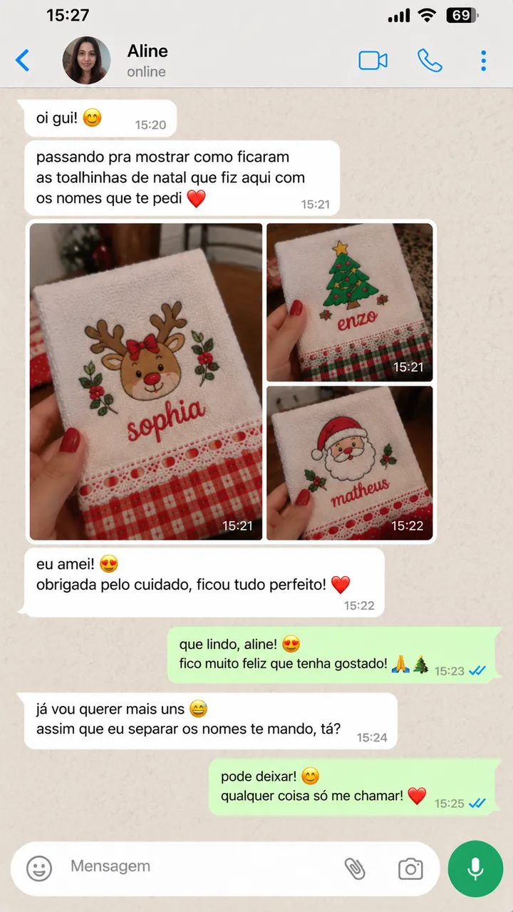 Print de WhatsApp de cliente