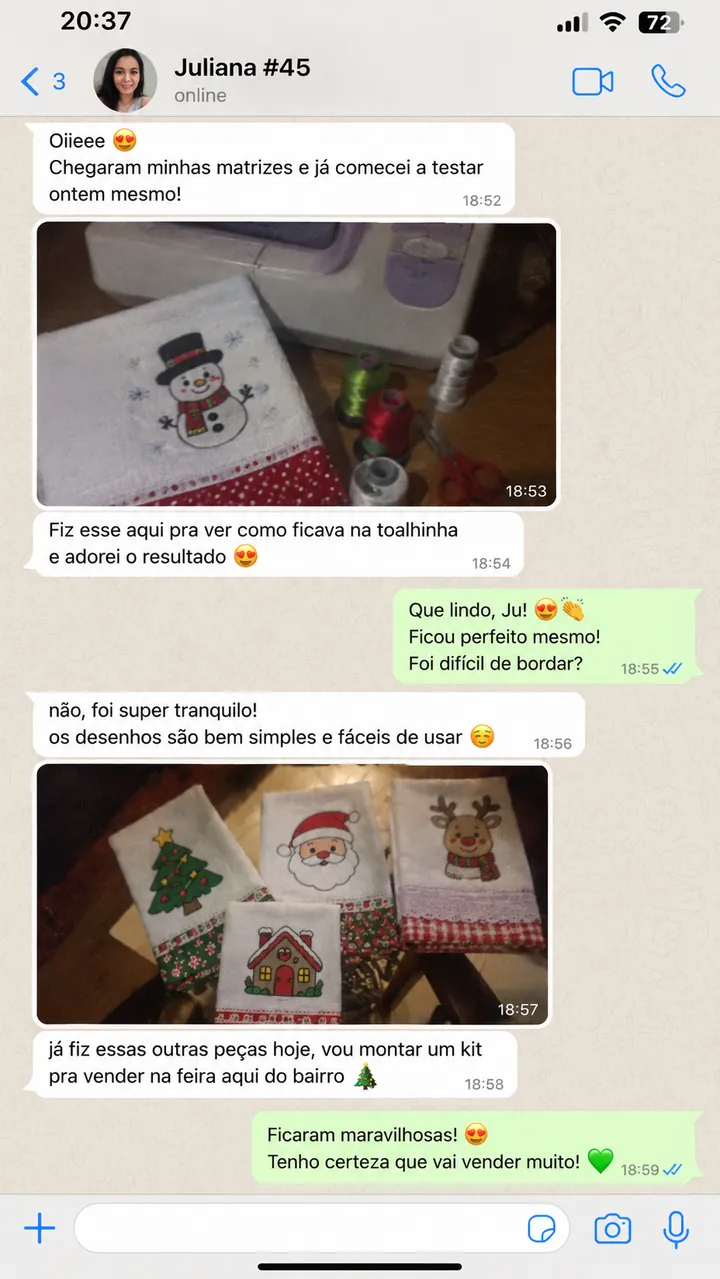 Print de WhatsApp de cliente